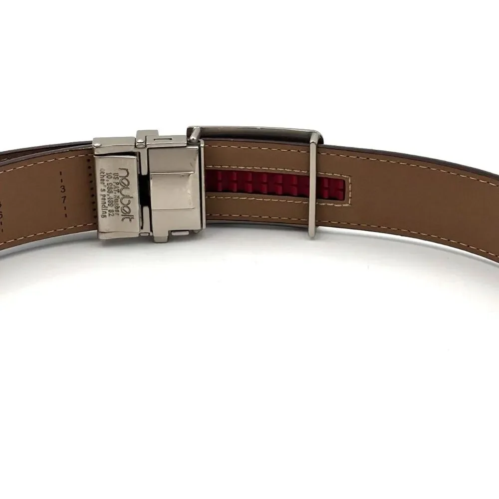 Nexbelt Prometheus Satin Nickel Dress Buckle w/Expresso 1.38